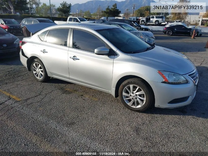 2015 Nissan Sentra Sv VIN: 3N1AB7AP9FY339215 Lot: 40909155