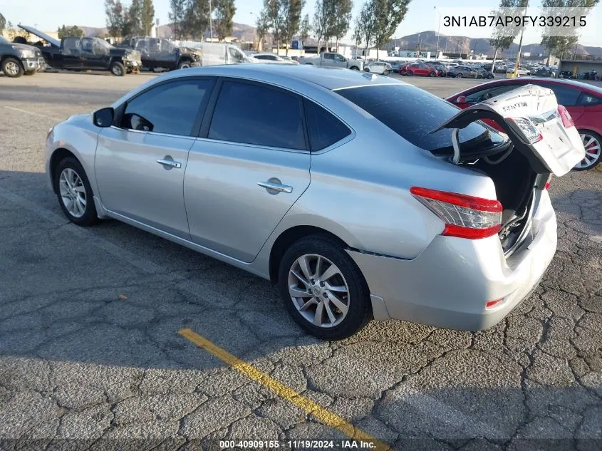 2015 Nissan Sentra Sv VIN: 3N1AB7AP9FY339215 Lot: 40909155