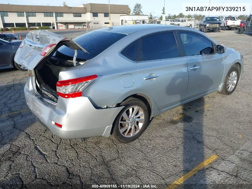 2015 Nissan Sentra Sv VIN: 3N1AB7AP9FY339215 Lot: 40909155