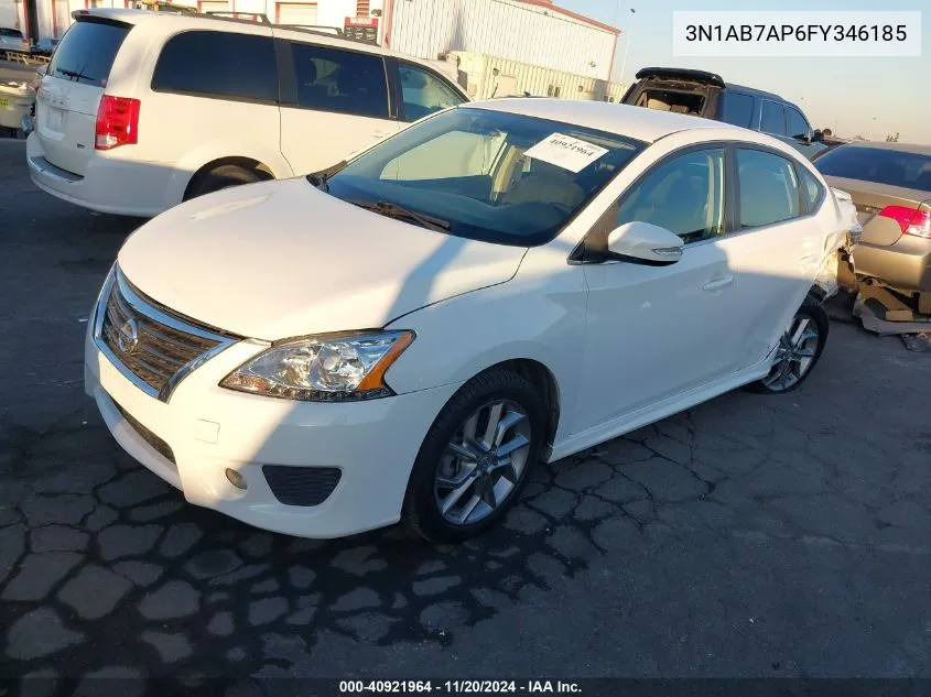 2015 Nissan Sentra Sr VIN: 3N1AB7AP6FY346185 Lot: 40921964