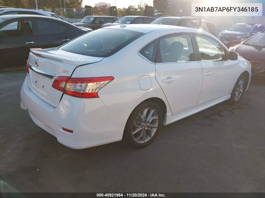 2015 Nissan Sentra Sr VIN: 3N1AB7AP6FY346185 Lot: 40921964