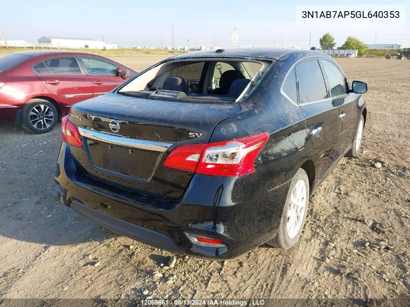 3N1AB7AP5GL640353 2016 Nissan Sentra S/Sv/Sr/Sl