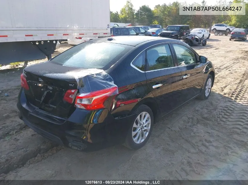 3N1AB7AP5GL664247 2016 Nissan Sentra S/Sv/Sr/Sl