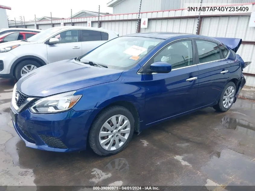 3N1AB7AP4GY235409 2016 Nissan Sentra S