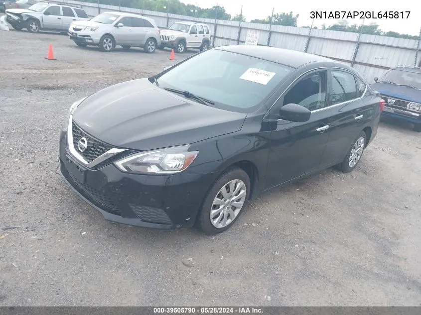 3N1AB7AP2GL645817 2016 Nissan Sentra Fe+ S/S/Sl/Sr/Sv