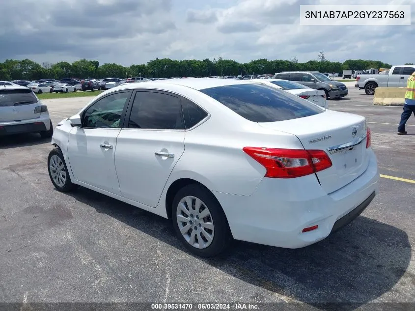 3N1AB7AP2GY237563 2016 Nissan Sentra Fe+ S/S/Sl/Sr/Sv