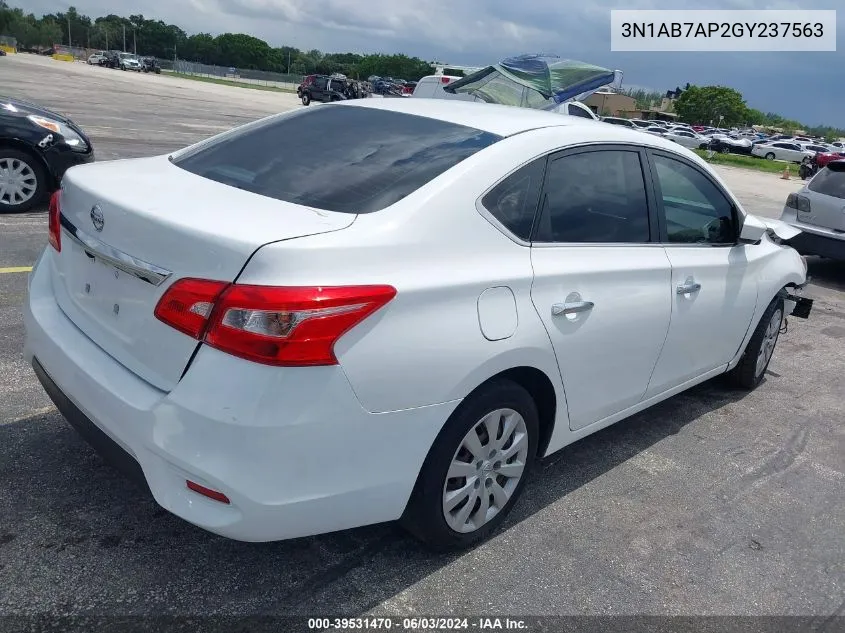 3N1AB7AP2GY237563 2016 Nissan Sentra Fe+ S/S/Sl/Sr/Sv