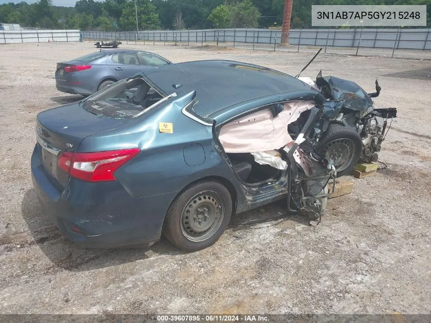 3N1AB7AP5GY215248 2016 Nissan Sentra Fe+ S/S/Sl/Sr/Sv