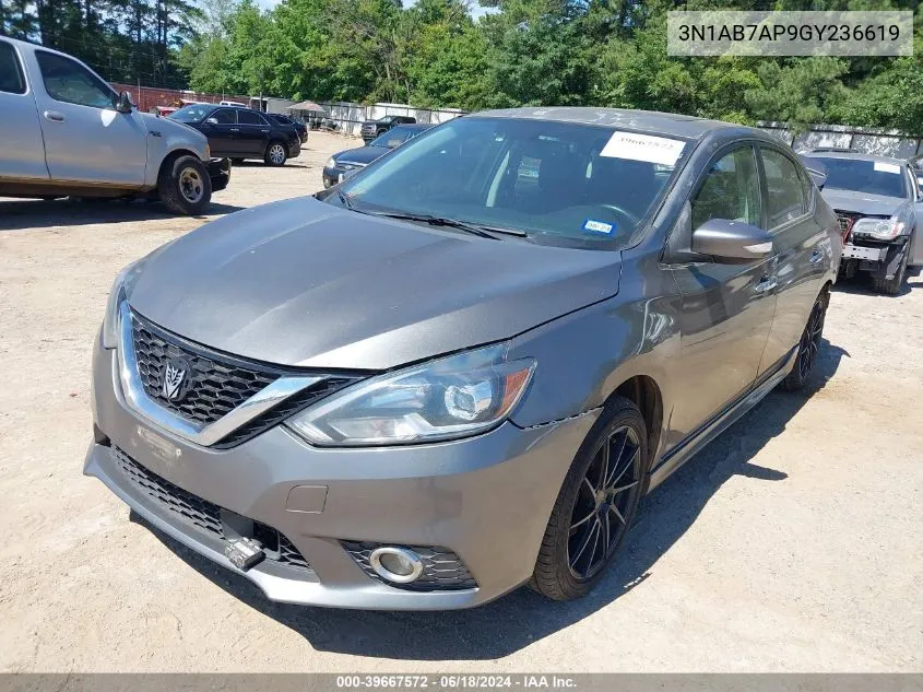 3N1AB7AP9GY236619 2016 Nissan Sentra Sr