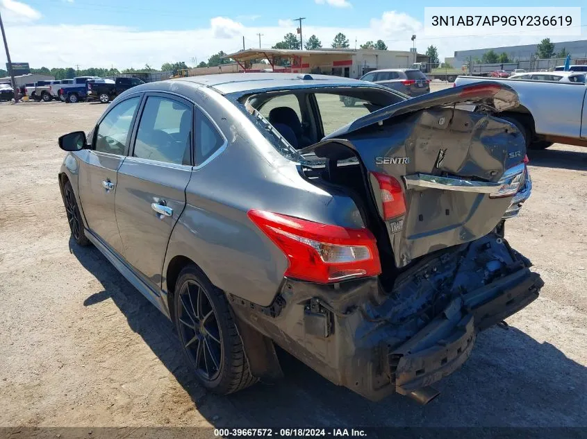 3N1AB7AP9GY236619 2016 Nissan Sentra Sr