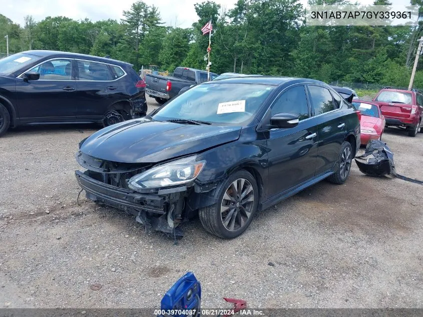 3N1AB7AP7GY339361 2016 Nissan Sentra Sr