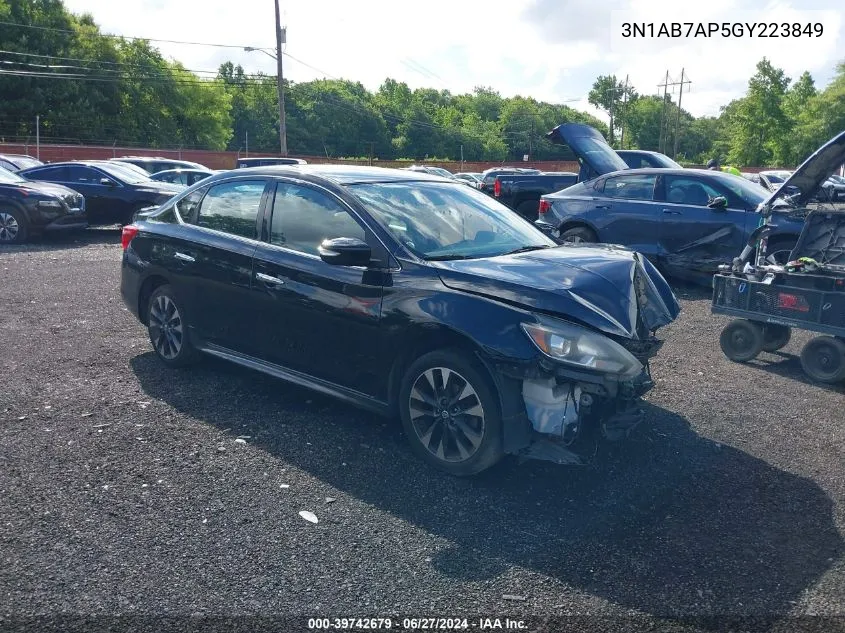 3N1AB7AP5GY223849 2016 Nissan Sentra Sr