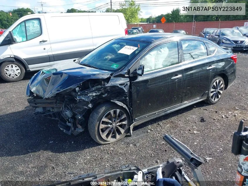 2016 Nissan Sentra Sr VIN: 3N1AB7AP5GY223849 Lot: 39742679