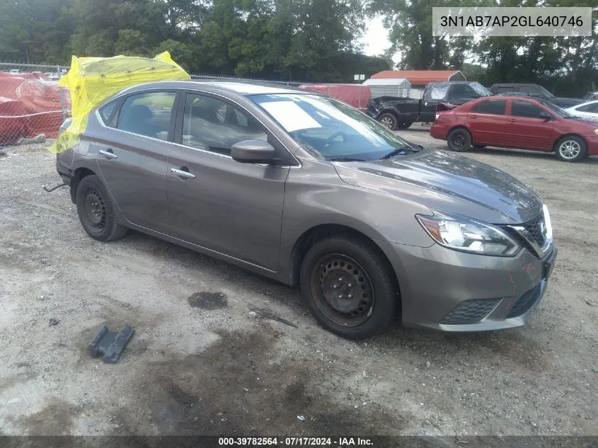 3N1AB7AP2GL640746 2016 Nissan Sentra Fe+ S/S/Sl/Sr/Sv