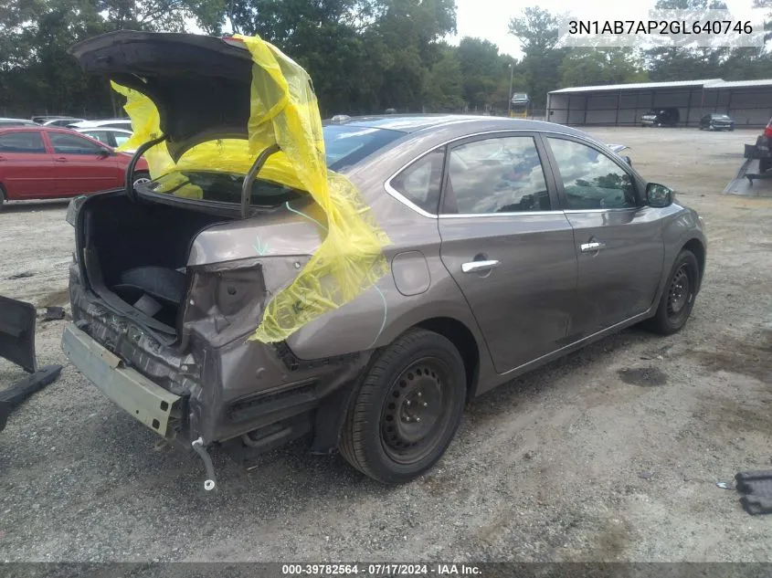 3N1AB7AP2GL640746 2016 Nissan Sentra Fe+ S/S/Sl/Sr/Sv