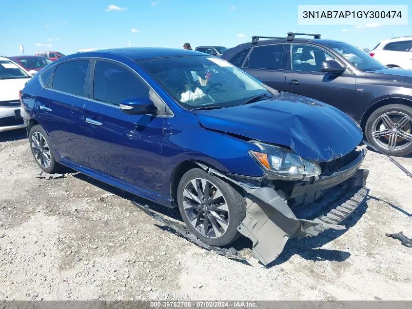 3N1AB7AP1GY300474 2016 Nissan Sentra Sr