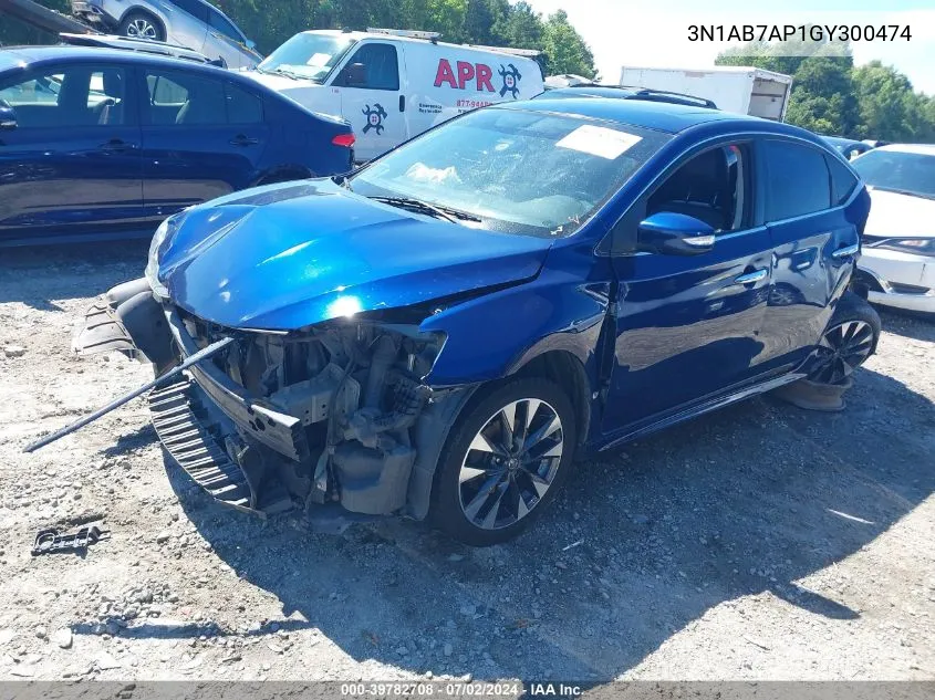 3N1AB7AP1GY300474 2016 Nissan Sentra Sr