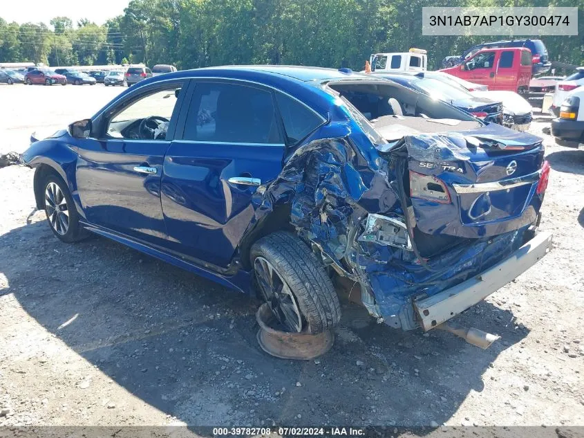 2016 Nissan Sentra Sr VIN: 3N1AB7AP1GY300474 Lot: 39782708