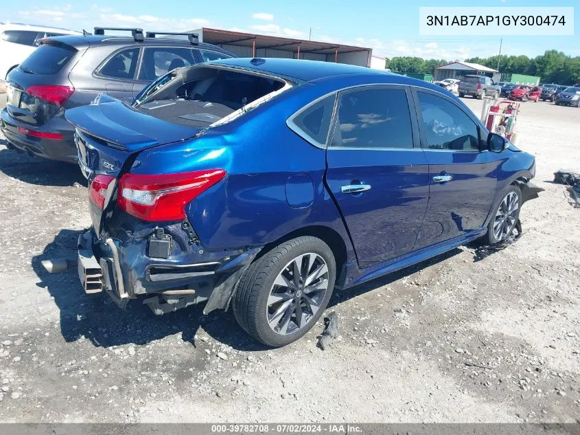 2016 Nissan Sentra Sr VIN: 3N1AB7AP1GY300474 Lot: 39782708