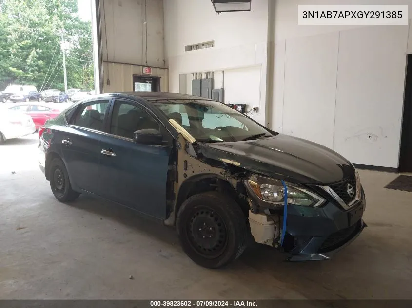 3N1AB7APXGY291385 2016 Nissan Sentra Sv