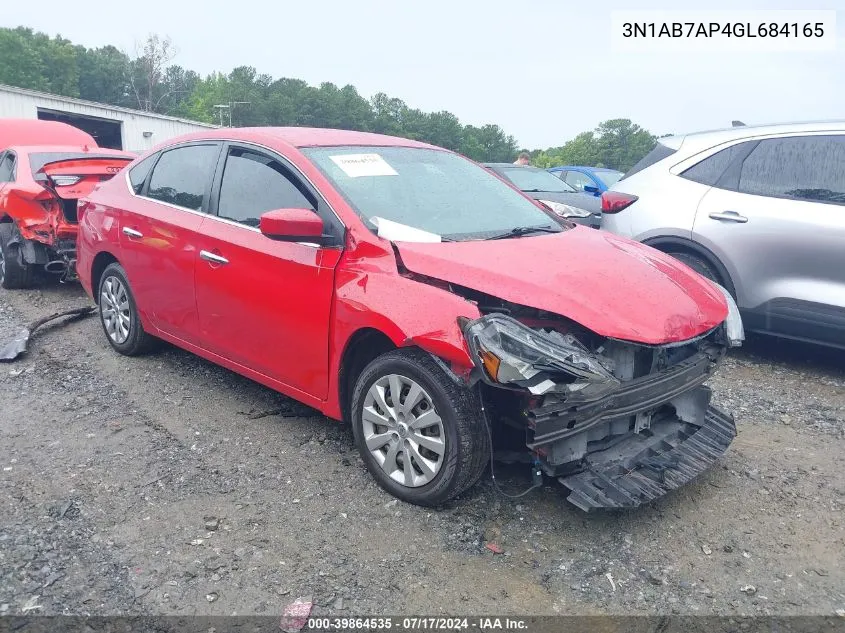 3N1AB7AP4GL684165 2016 Nissan Sentra Sv