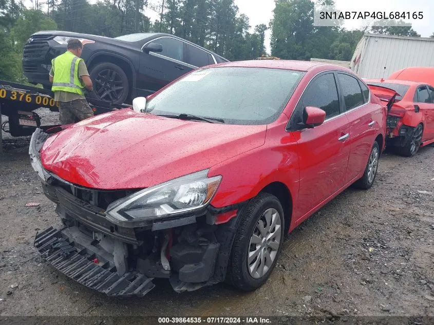 3N1AB7AP4GL684165 2016 Nissan Sentra Sv