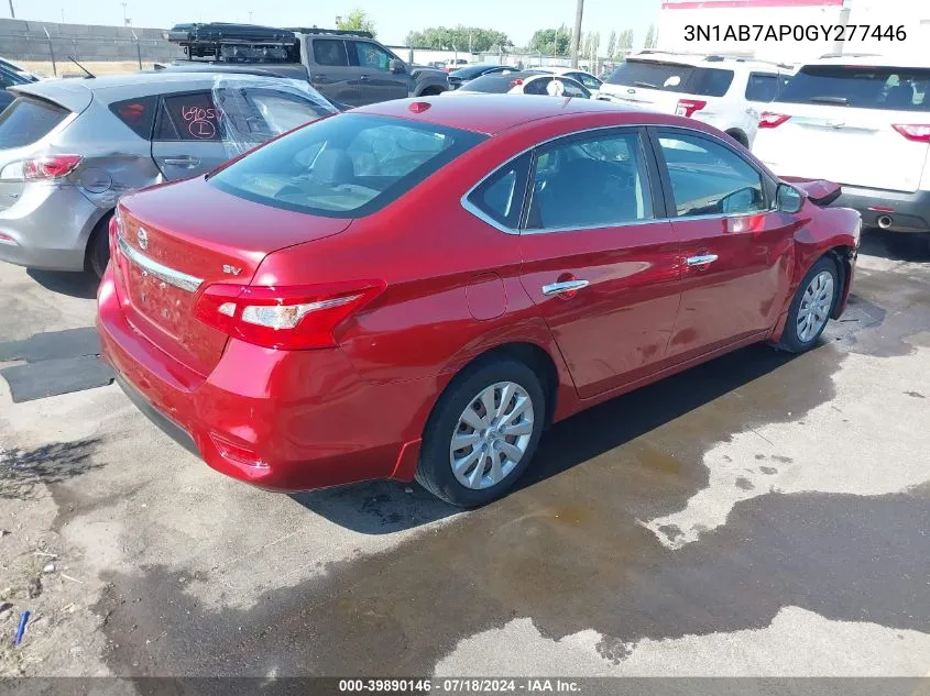 3N1AB7AP0GY277446 2016 Nissan Sentra Sv