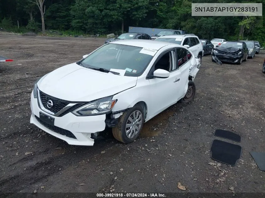 3N1AB7AP1GY283191 2016 Nissan Sentra Fe+ S/S/Sl/Sr/Sv