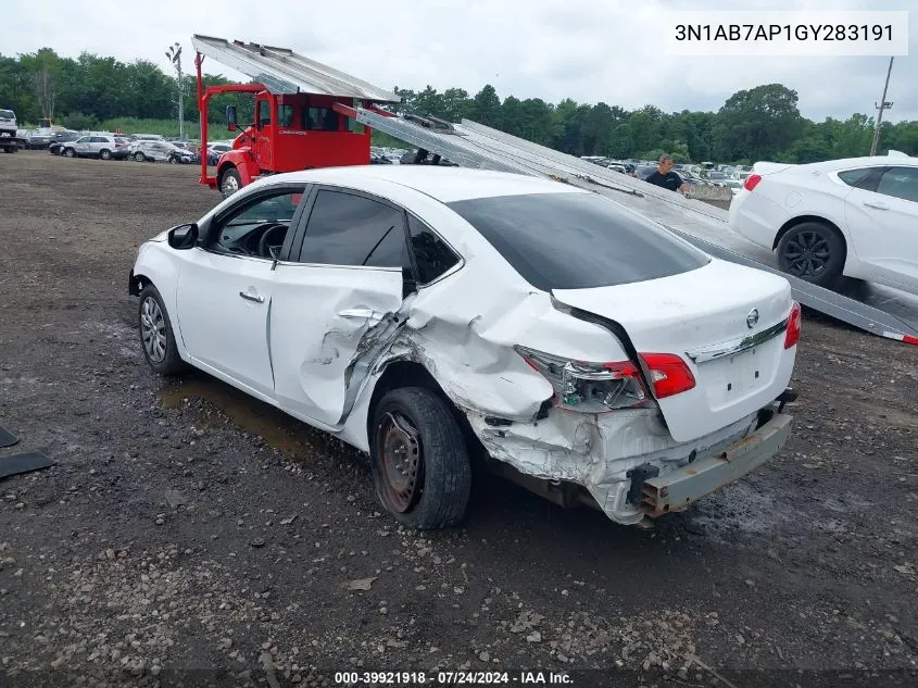 3N1AB7AP1GY283191 2016 Nissan Sentra Fe+ S/S/Sl/Sr/Sv