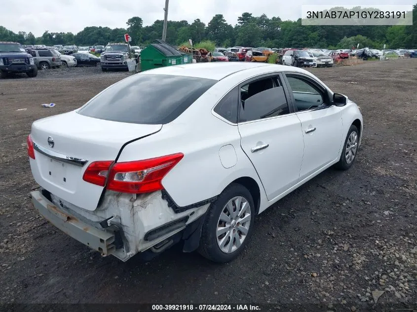 3N1AB7AP1GY283191 2016 Nissan Sentra Fe+ S/S/Sl/Sr/Sv