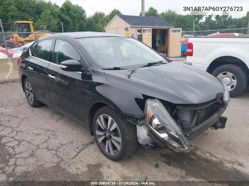 2016 Nissan Sentra Sl VIN: 3N1AB7AP6GY276723 Lot: 39934735