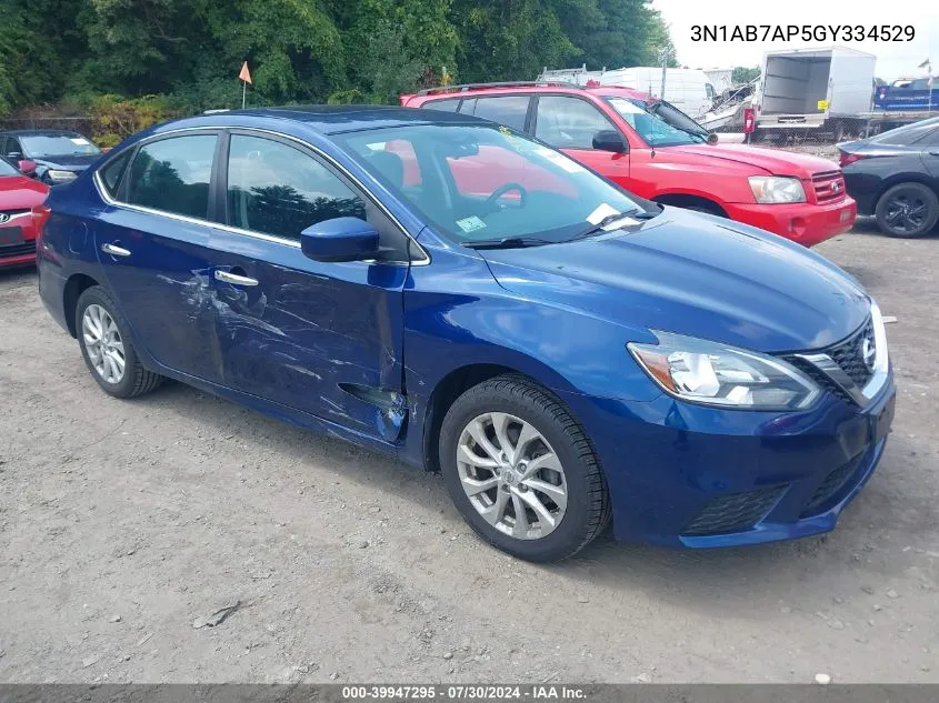 3N1AB7AP5GY334529 2016 Nissan Sentra Sv