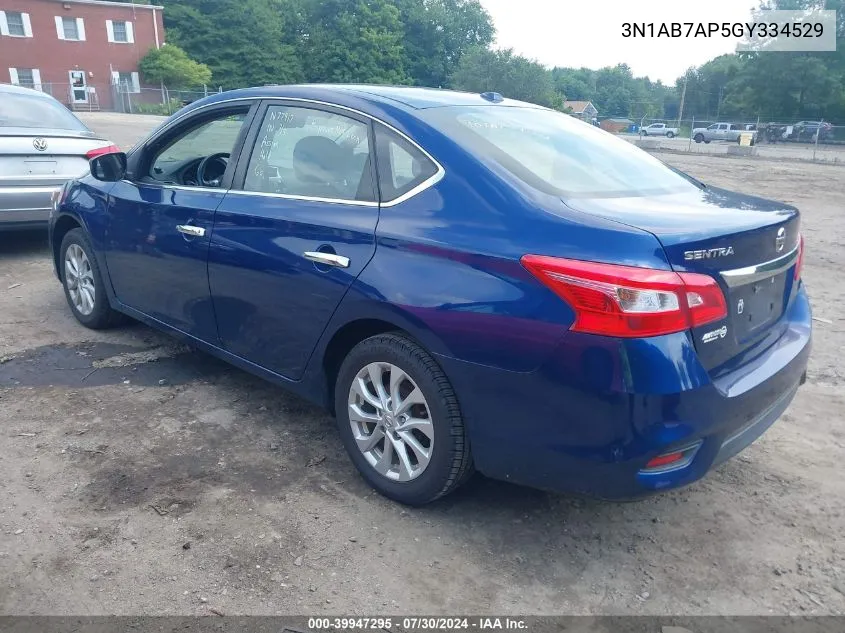 3N1AB7AP5GY334529 2016 Nissan Sentra Sv