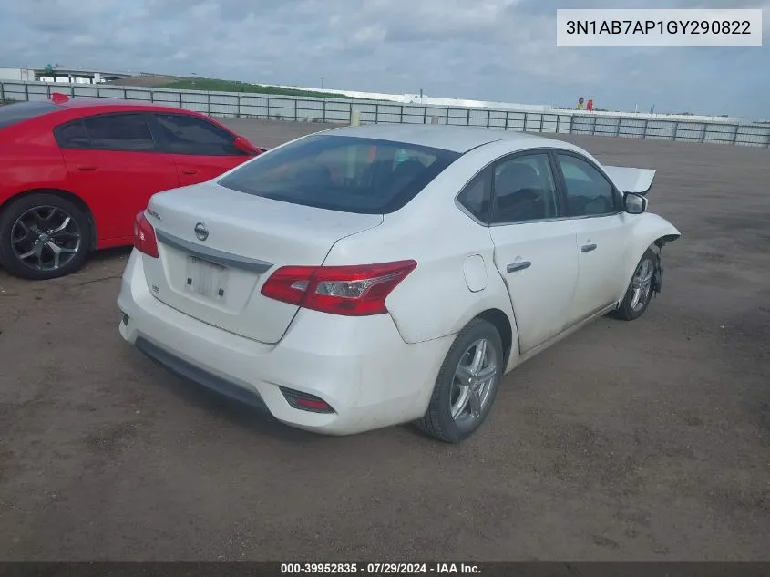 3N1AB7AP1GY290822 2016 Nissan Sentra Fe+ S/S/Sl/Sr/Sv