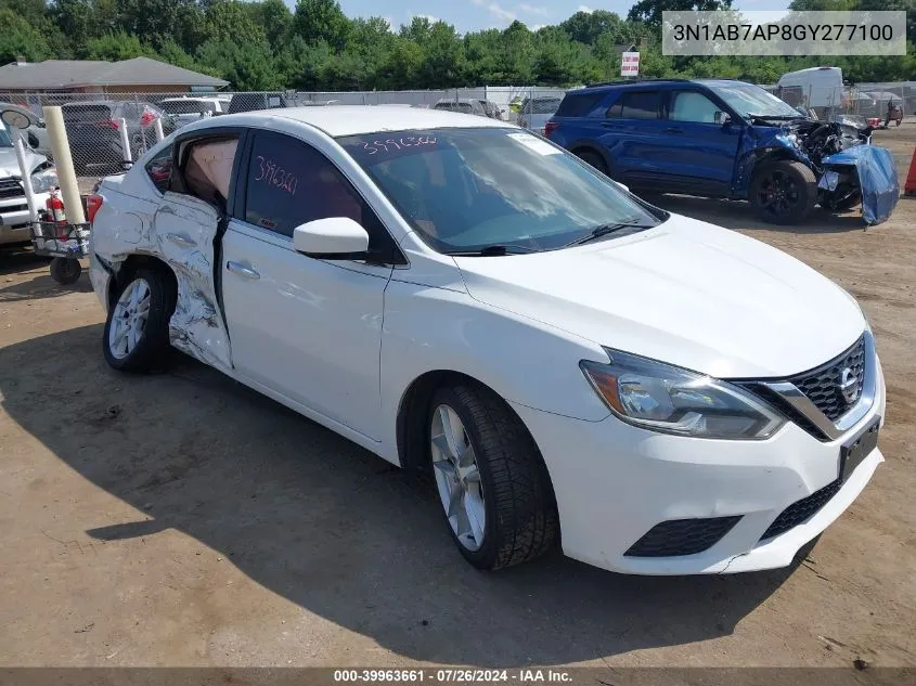 2016 Nissan Sentra Fe+ S/S/Sl/Sr/Sv VIN: 3N1AB7AP8GY277100 Lot: 39963661