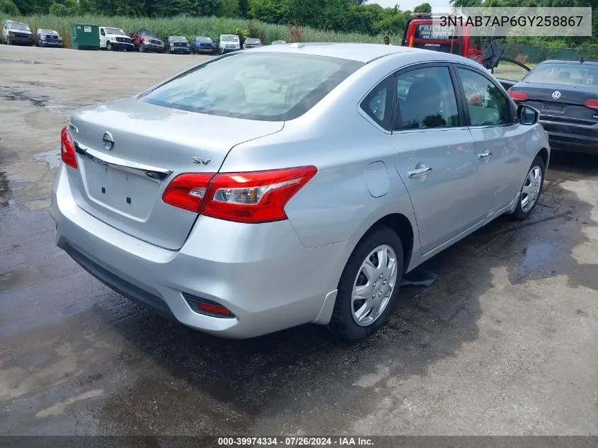 3N1AB7AP6GY258867 2016 Nissan Sentra Sv