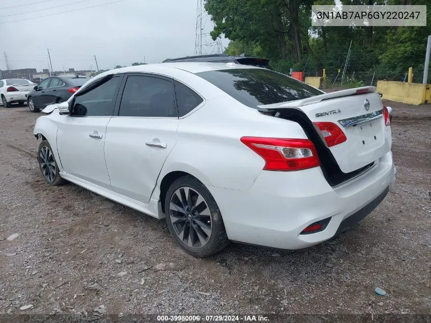 3N1AB7AP6GY220247 2016 Nissan Sentra Fe+ S/S/Sl/Sr/Sv