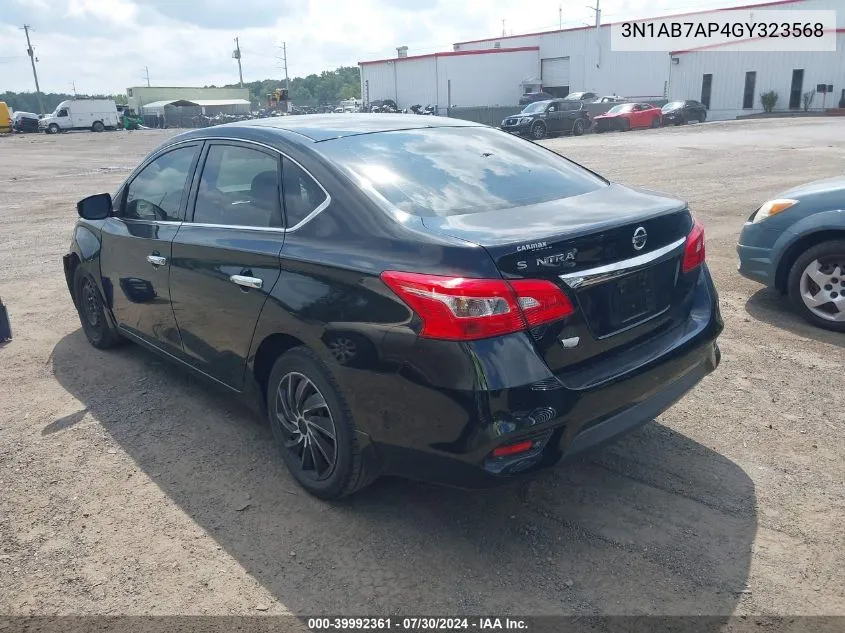 3N1AB7AP4GY323568 2016 Nissan Sentra S