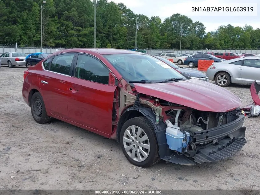 3N1AB7AP1GL663919 2016 Nissan Sentra Fe+ S/S/Sl/Sr/Sv