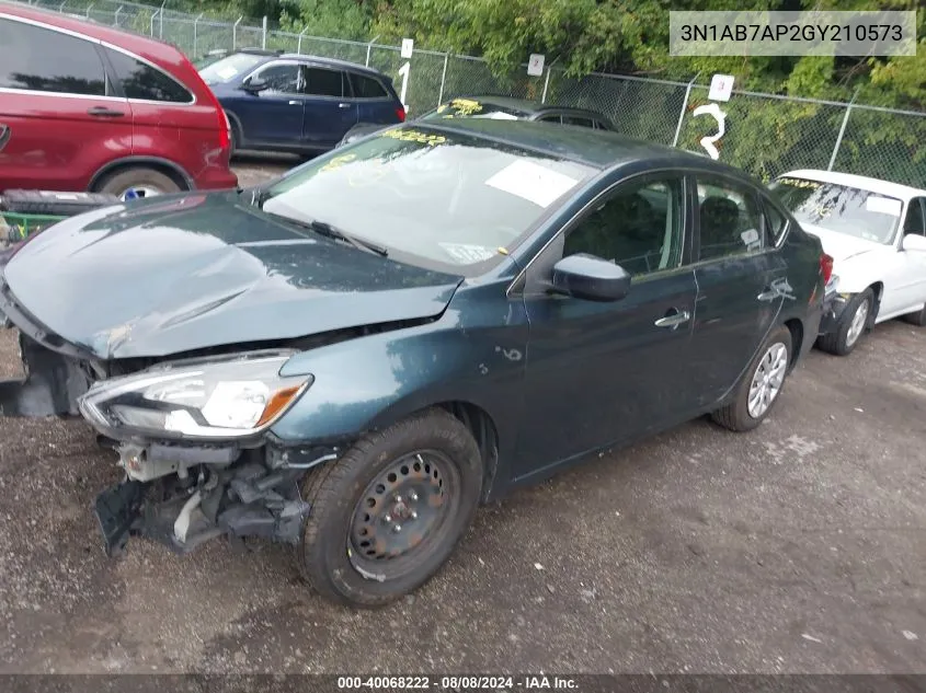 3N1AB7AP2GY210573 2016 Nissan Sentra Fe+ S/S/Sl/Sr/Sv