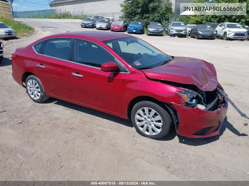 3N1AB7AP9GL656605 2016 Nissan Sentra S/Sv/Sr/Sl