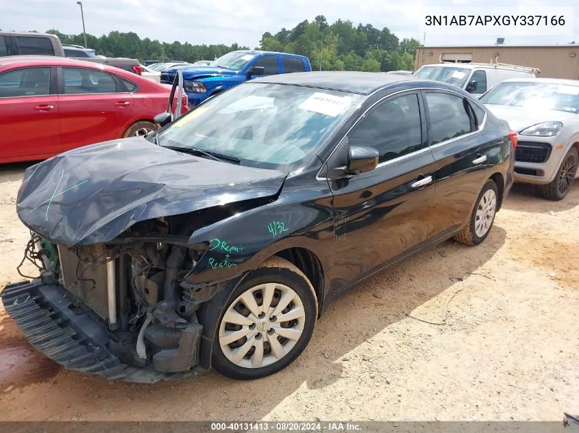 3N1AB7APXGY337166 2016 Nissan Sentra S