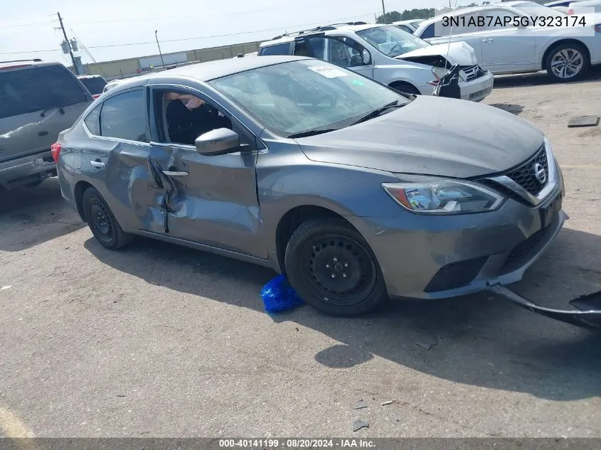 3N1AB7AP5GY323174 2016 Nissan Sentra S/Sv/Sr/Sl