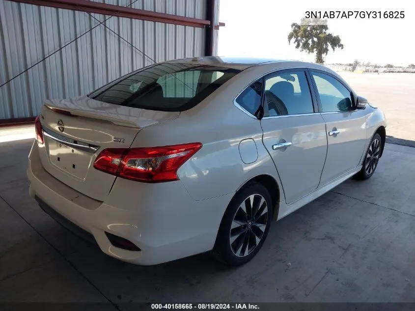 3N1AB7AP7GY316825 2016 Nissan Sentra Sr