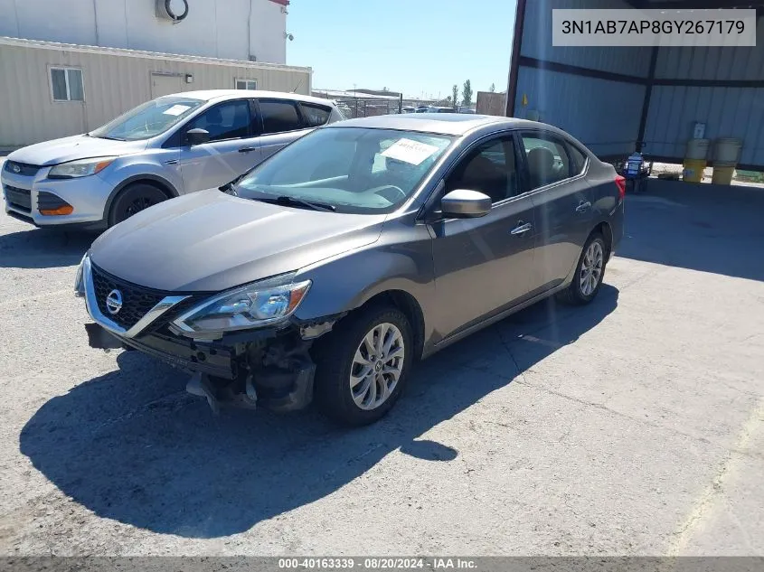 3N1AB7AP8GY267179 2016 Nissan Sentra Sv