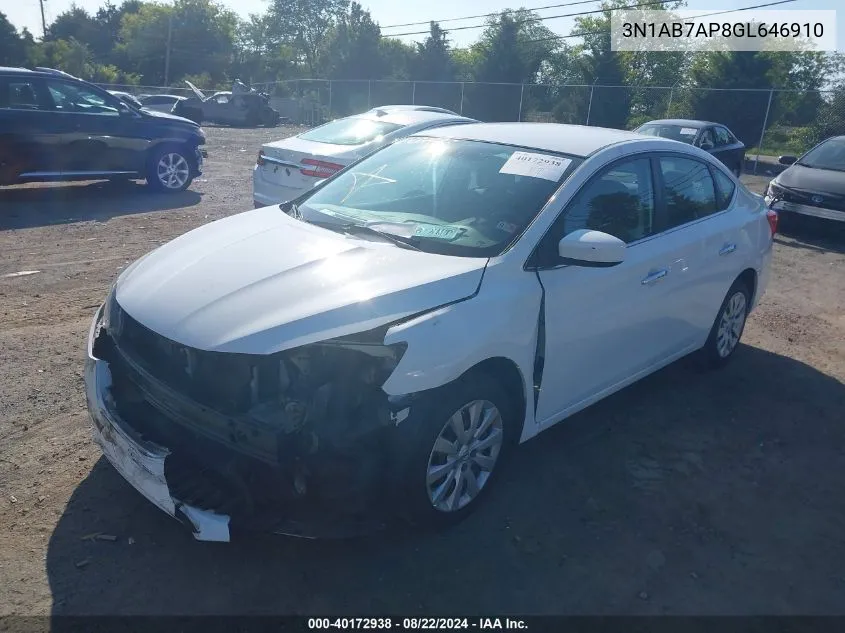 3N1AB7AP8GL646910 2016 Nissan Sentra Fe+ S/S/Sl/Sr/Sv