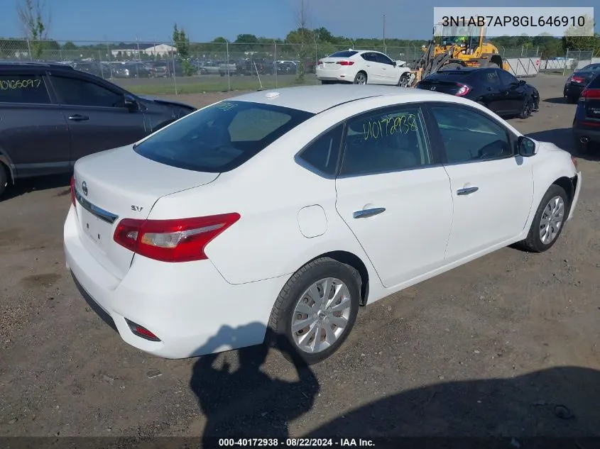 3N1AB7AP8GL646910 2016 Nissan Sentra Fe+ S/S/Sl/Sr/Sv