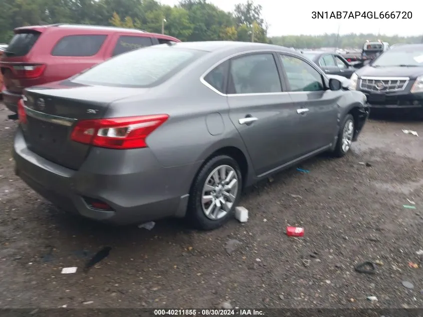 3N1AB7AP4GL666720 2016 Nissan Sentra Sv