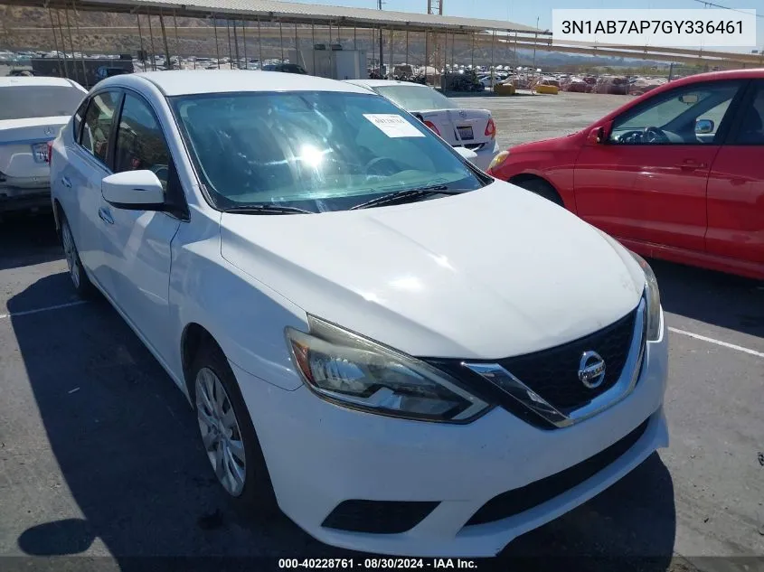 3N1AB7AP7GY336461 2016 Nissan Sentra S