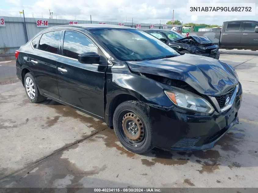 3N1AB7AP9GL682752 2016 Nissan Sentra S